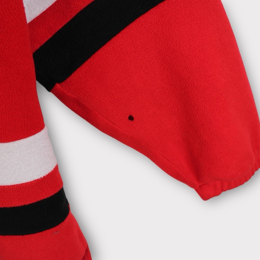 Vintage Nebraska Huskers Mirage Fleece 1/4 Zip Red Pullover Large Oversized - Picture 4 of 5